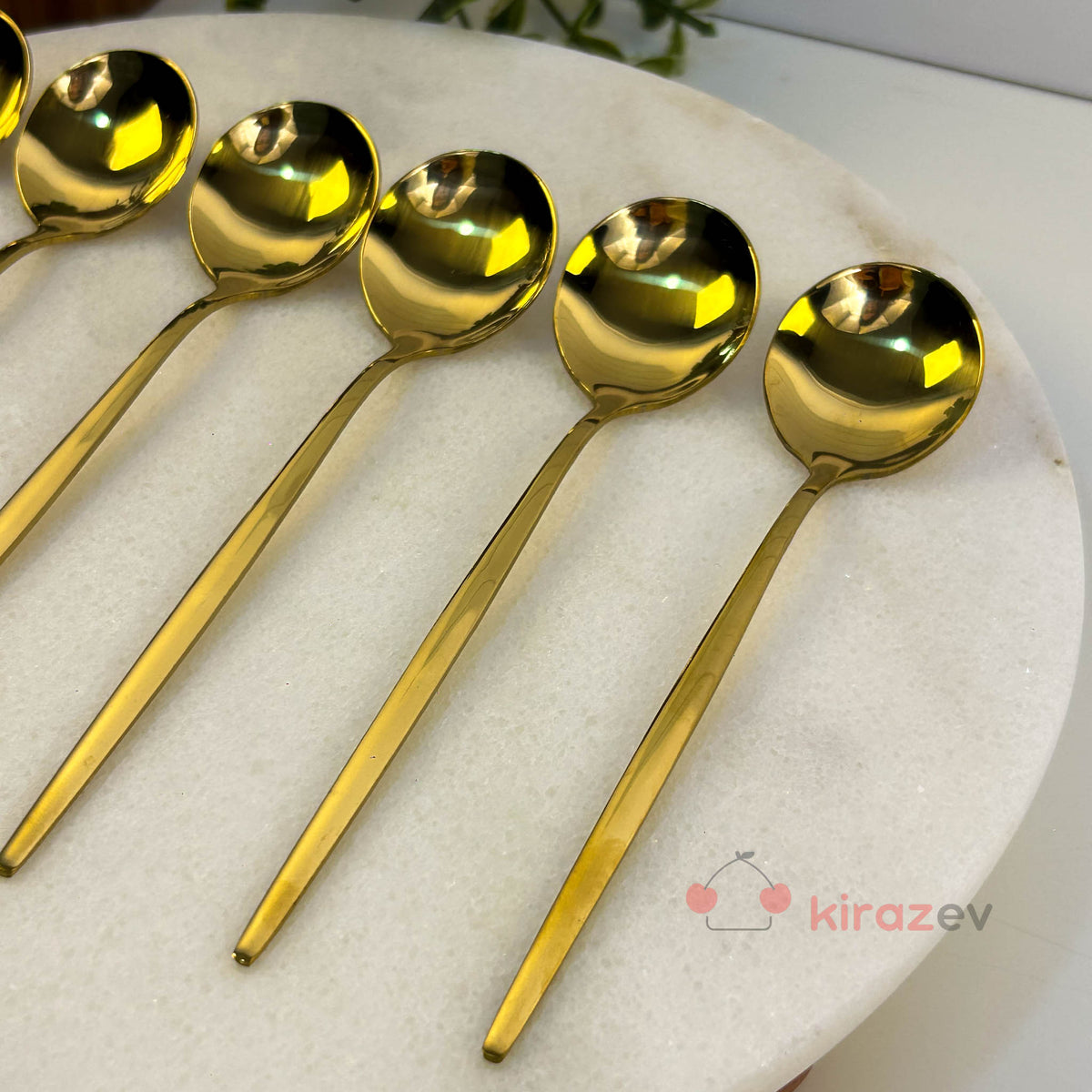 Gold Tatlı Kaşığı 6'lı Set (15.5 cm)