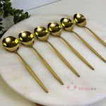 Gold Tatlı Kaşığı 6'lı Set (15.5 cm)
