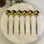Gold Tatlı Kaşığı 6'lı Set (15.5 cm)