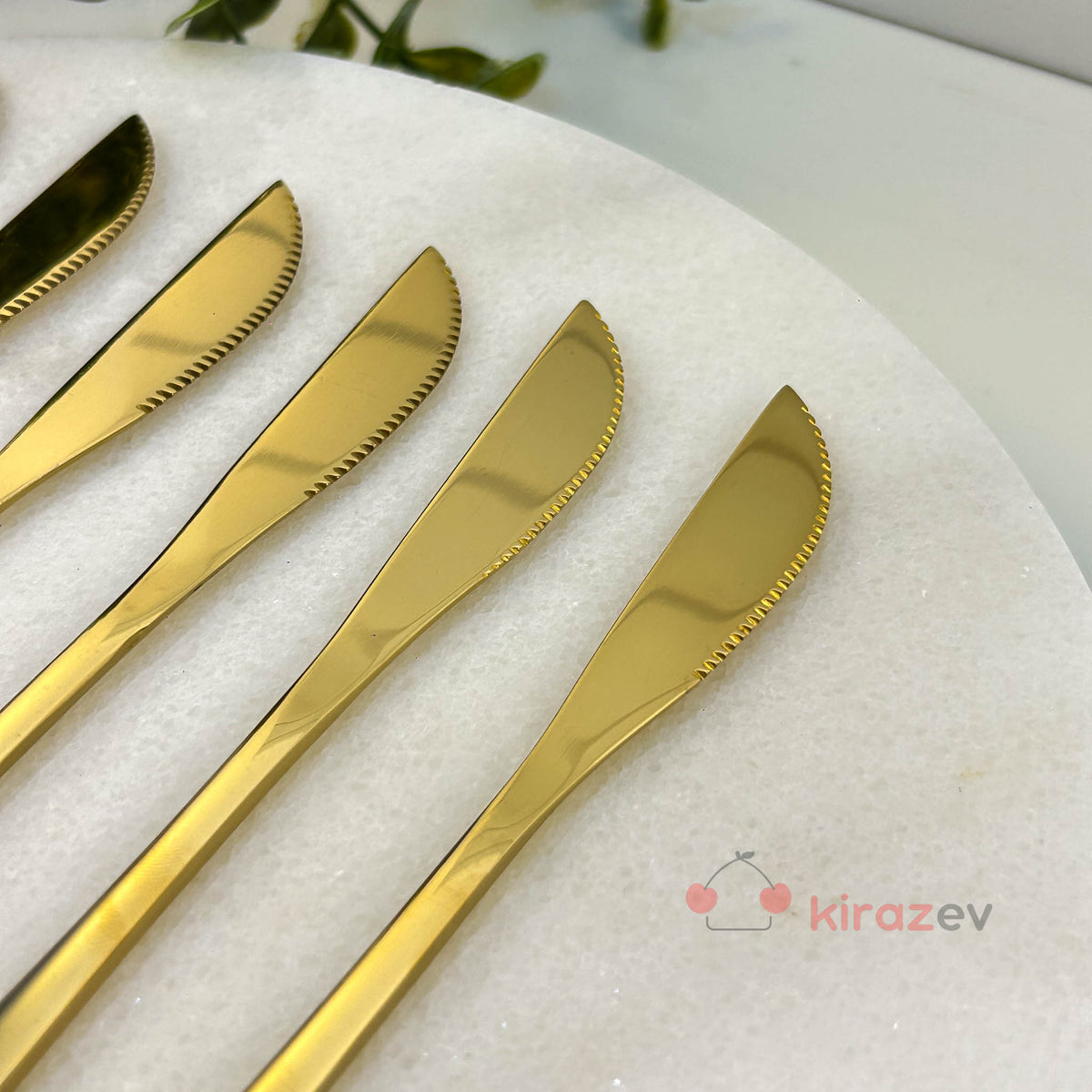 Gold Yemek Bıçağı 6’lı Set (22 cm)