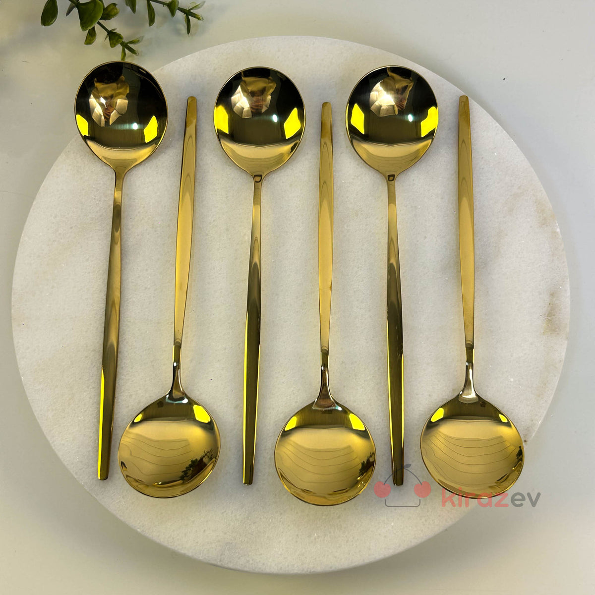 Gold Yemek Kaşığı 6’lı Set (21 cm)