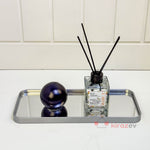 Gri Dikdörtgen Aynalı Sunum Tepsisi | Dekoratif Tepsi