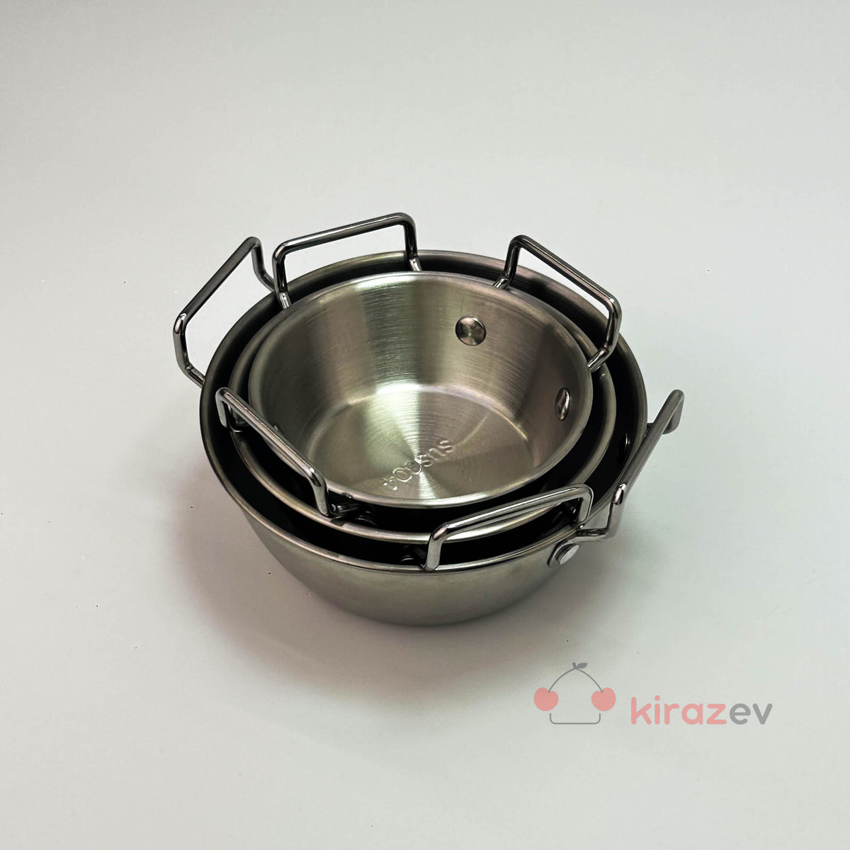 12 cm Gümüş Çelik Sunum Tavası