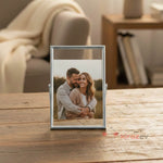 Gümüş Metal Fotoğraf Çerçevesi 10x15 cm