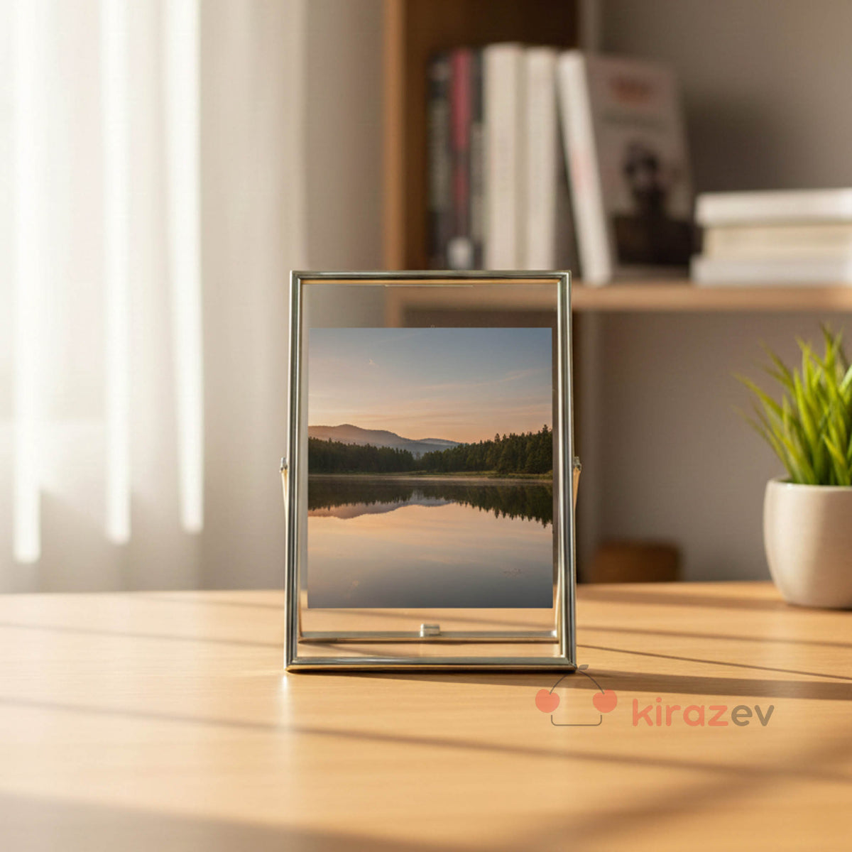 Gümüş Metal Fotoğraf Çerçevesi 13x18 cm