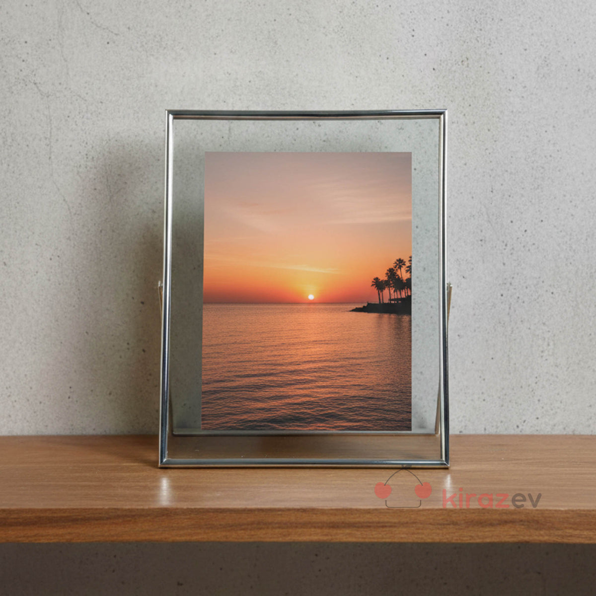 Gümüş Metal Fotoğraf Çerçevesi 20x25 cm