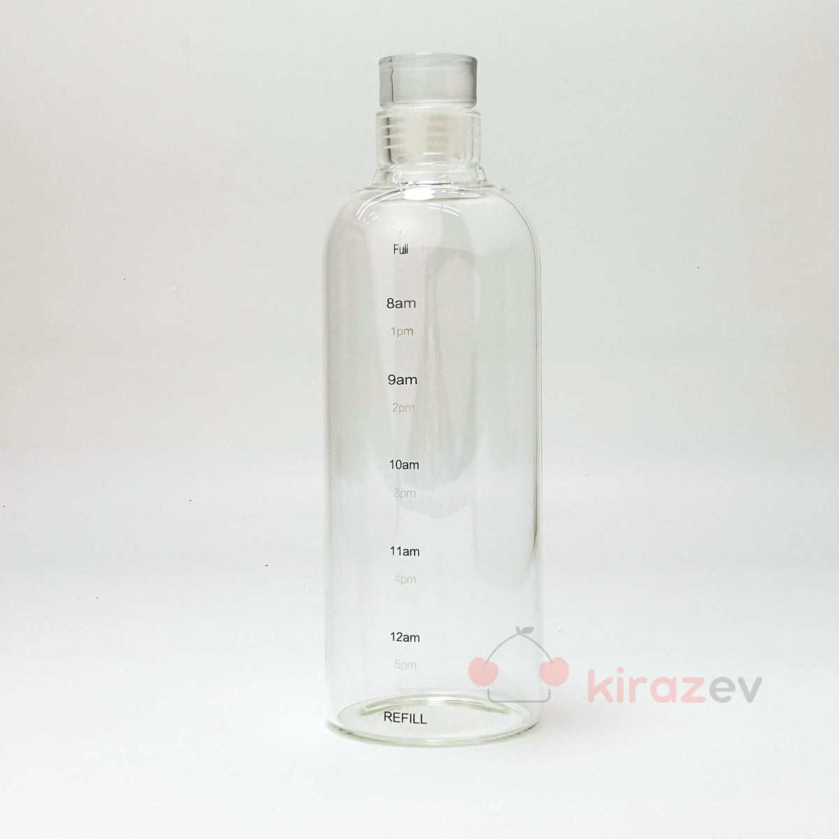 Günlük Takip Çizelgeli Cam Su Şişesi