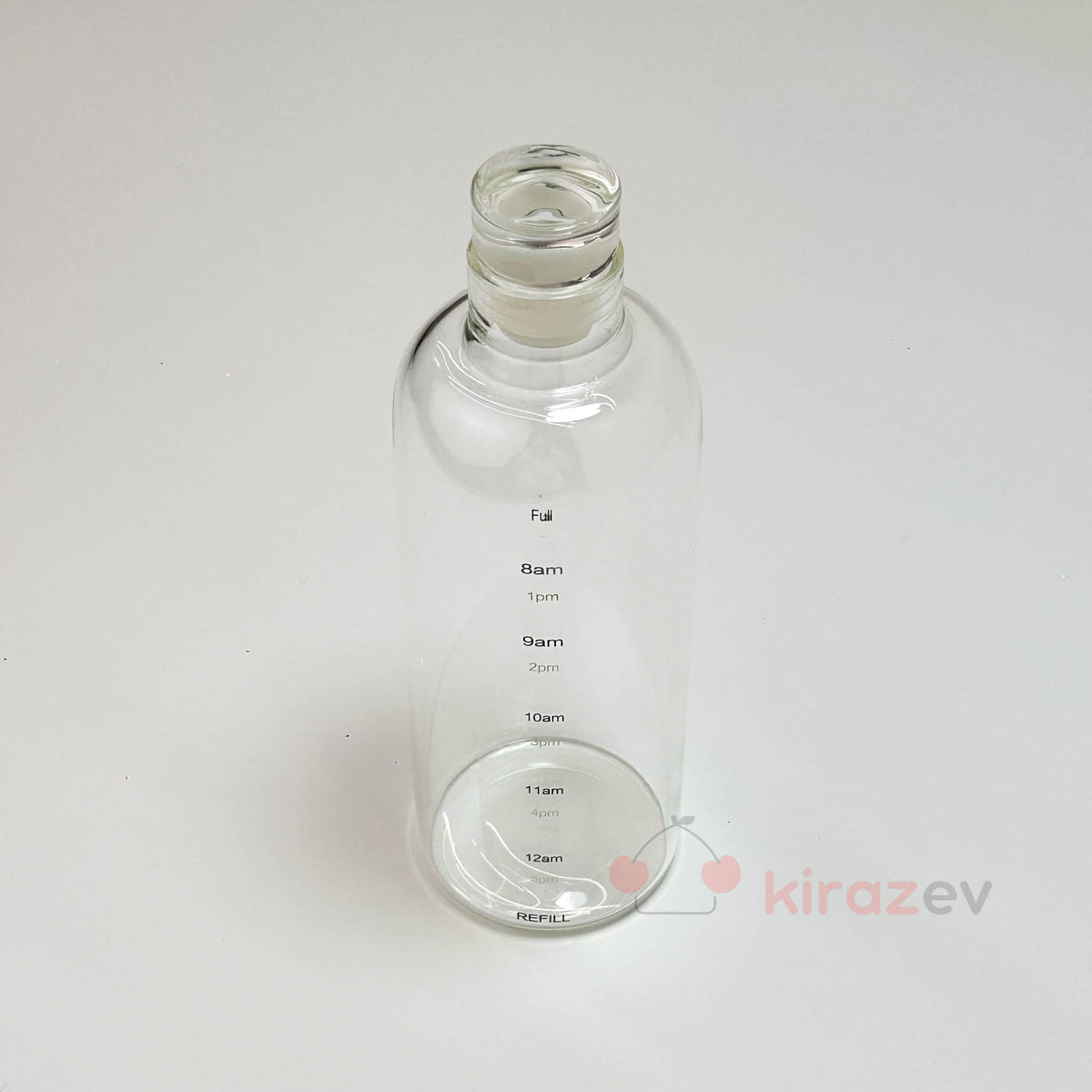 Günlük Takip Çizelgeli Cam Su Şişesi