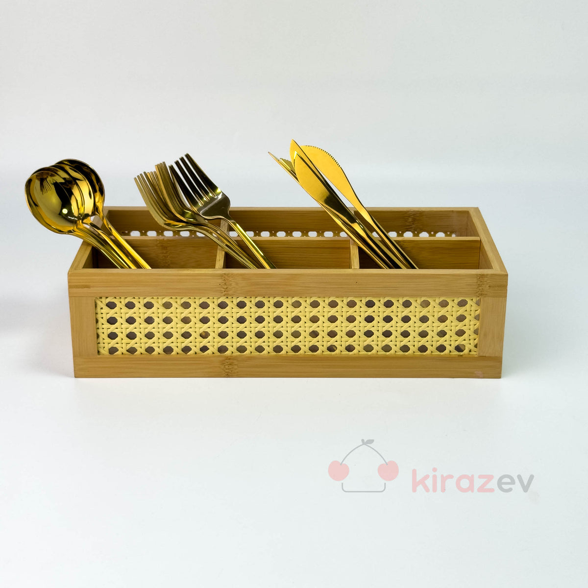 Hazeranlı Bambu Kaşıklık Organizer