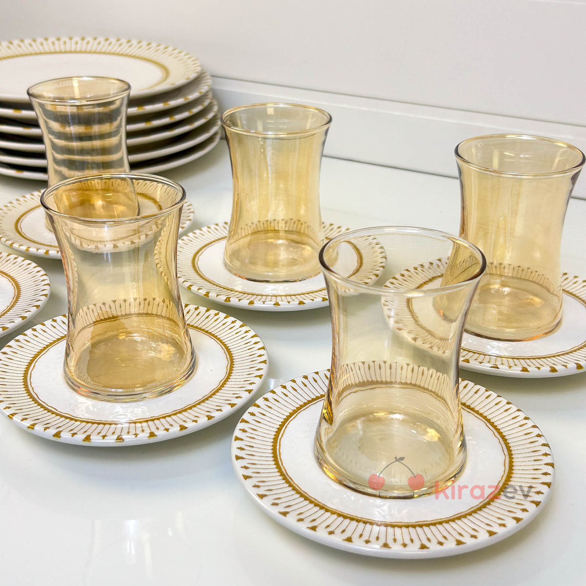 Helen 18 Parça Cam Çay Seti