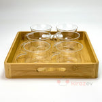 Isıya Dayanıklı Cam Çay Fincanı 6’lı Set – Şeffaf ve Zarif