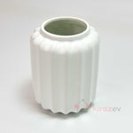 Kısa Çizgili Seramik Vazo