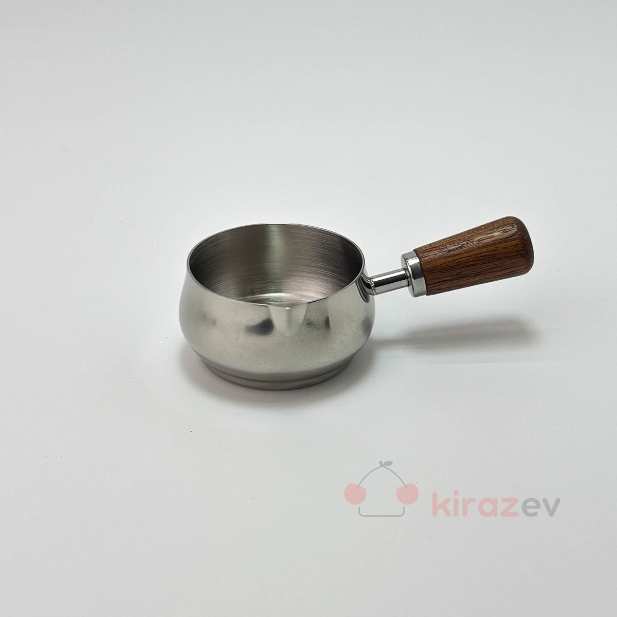 Ölçü Kabı Paslanmaz Çelik ve Ahşap Saplı 5,5 cm