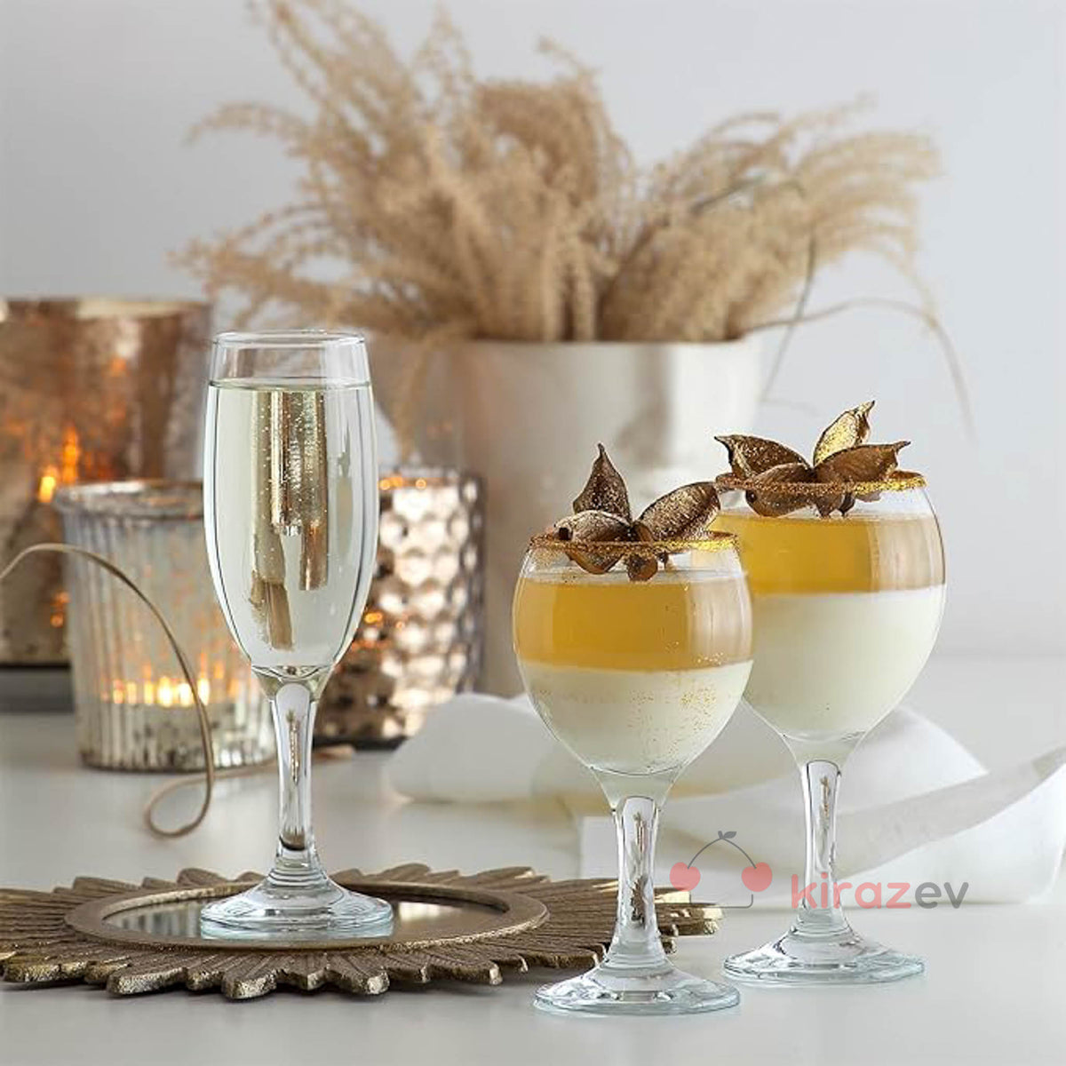 LAV Misket Şarap Kadehi 210 cc – 6’lı Set