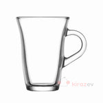 LAV Nisa Kulplu Cam Çay Bardağı 150 cc – 6’lı Set