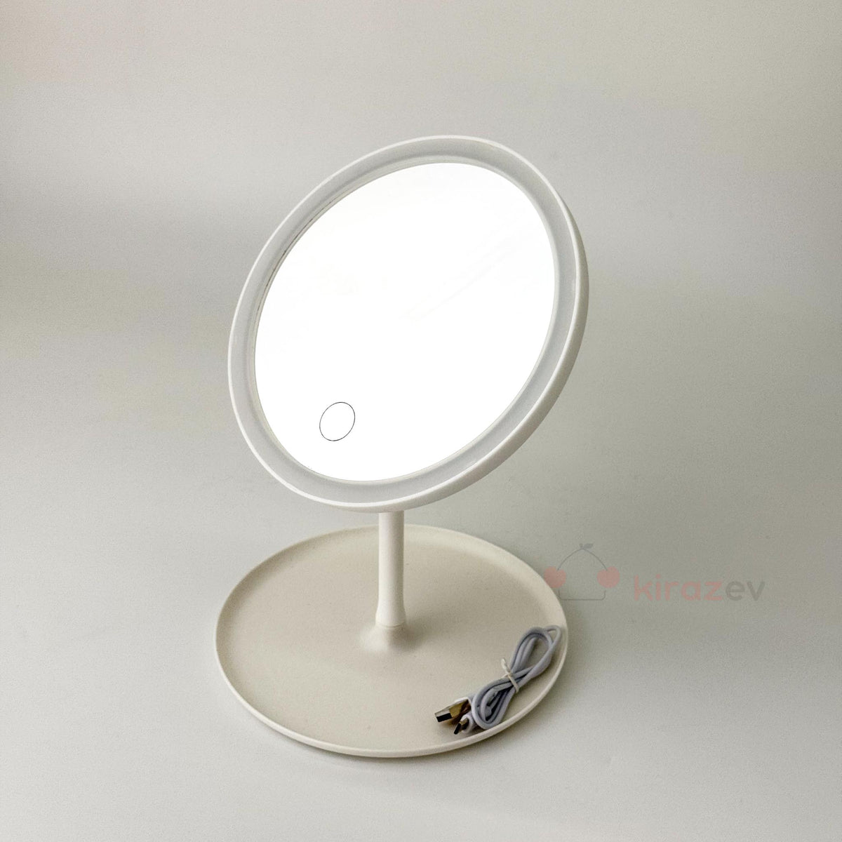 Led Işıklı Makyaj Aynası Beyaz