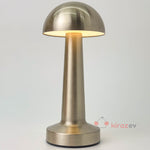 Dokunmatik 3 Modlu Şarjlı Mantar Lamba Gümüş