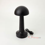 Dokunmatik 3 Modlu Şarjlı Mantar Lamba Siyah