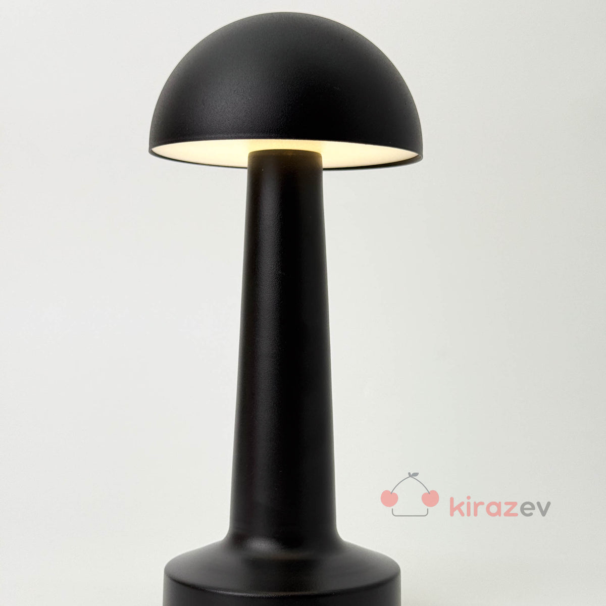 Dokunmatik 3 Modlu Şarjlı Mantar Lamba Siyah