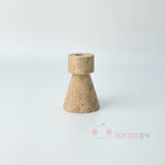 Traverten Mermer Şamdan – Minimal Dekoratif Mumluk