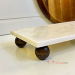 Mermer Top Ayaklı Stand