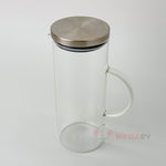 Cam Metal Kapak Brosilikat Sürahi