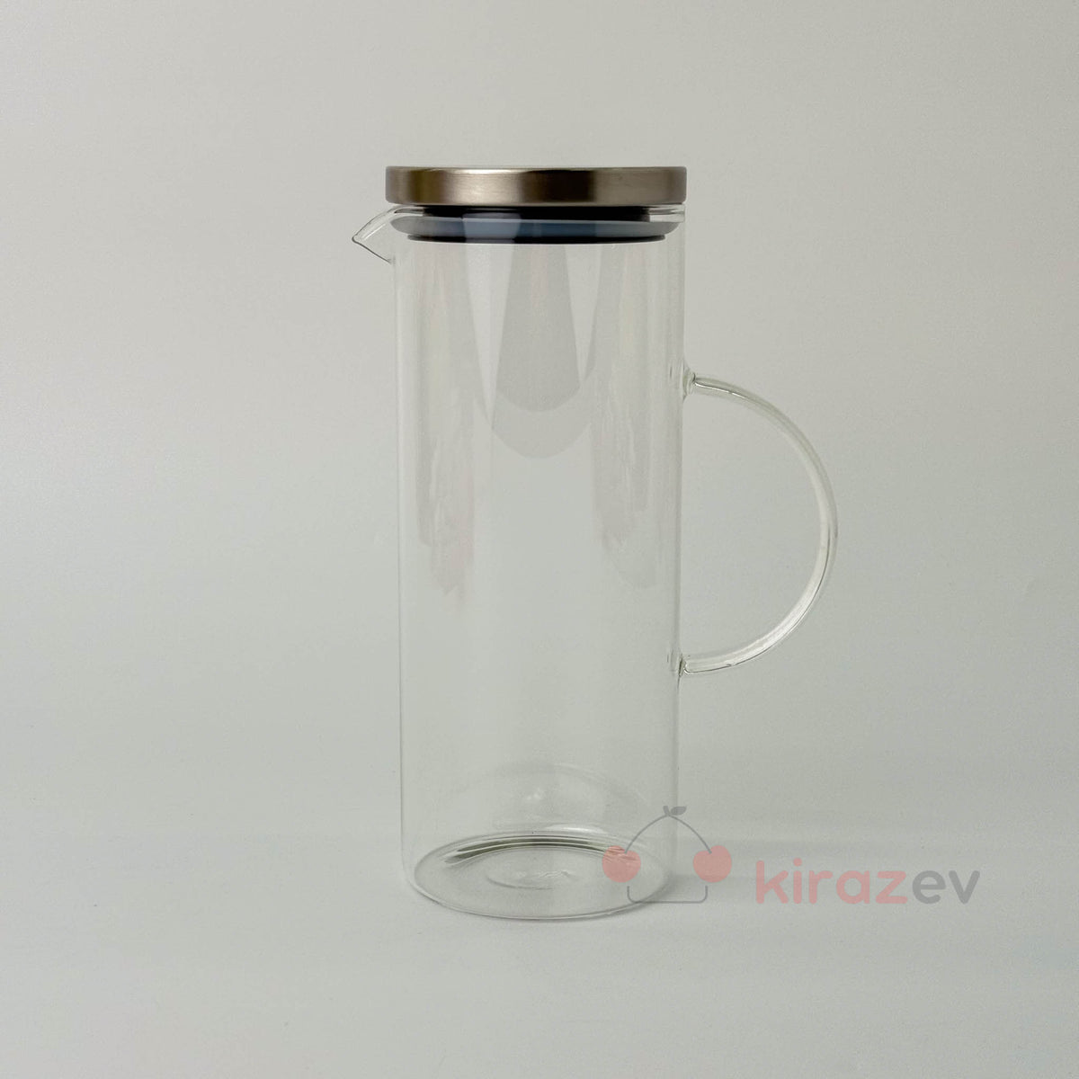 Cam Metal Kapak Brosilikat Sürahi