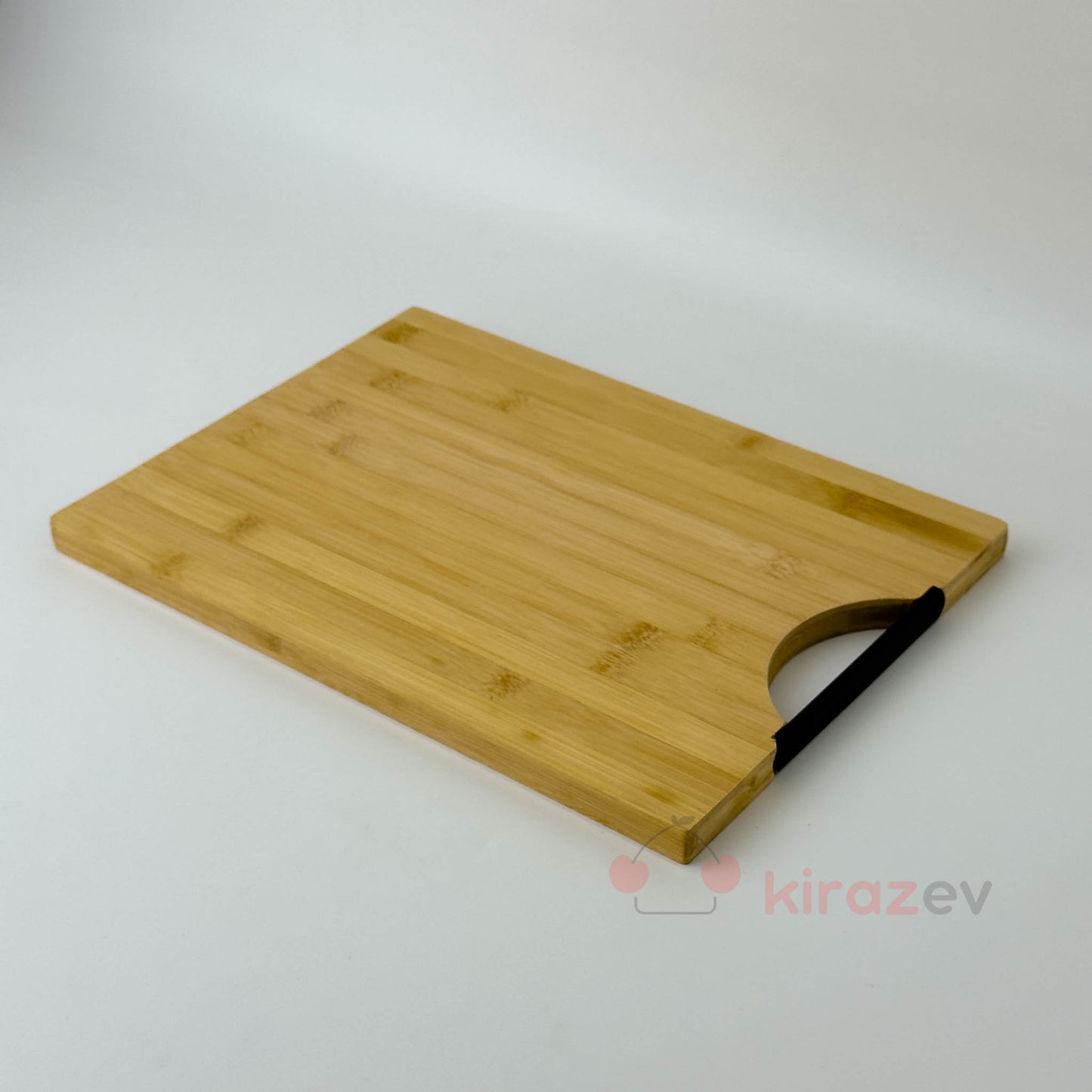 Bambu Kesim Panosu - Siyah Metal Kulplu