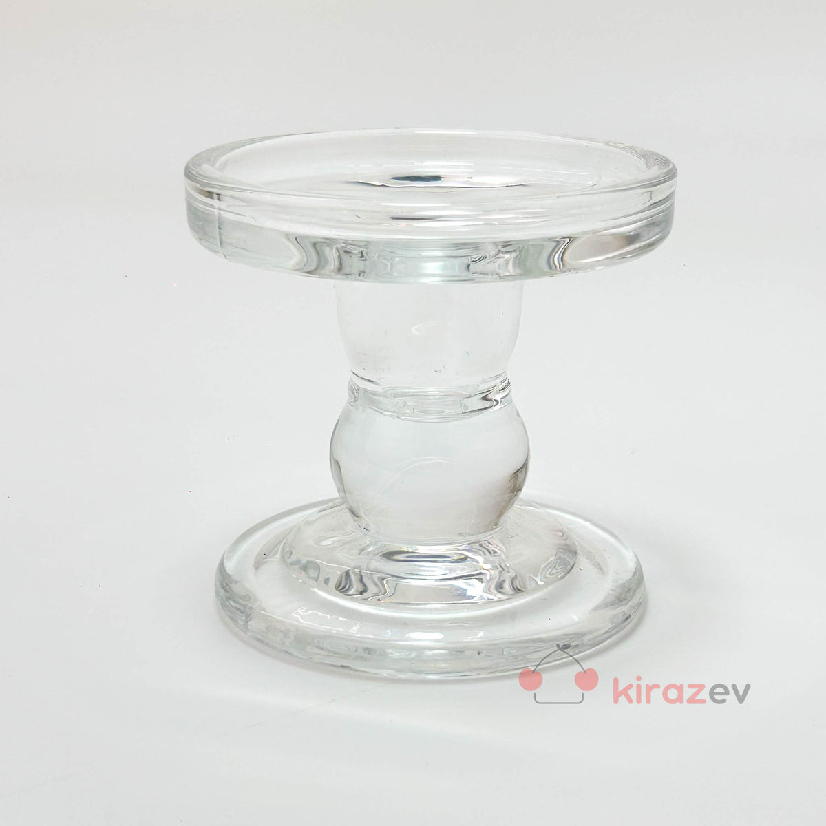 Minimal Şeffaf Cam Şamdan