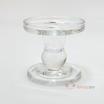 Minimal Şeffaf Cam Şamdan