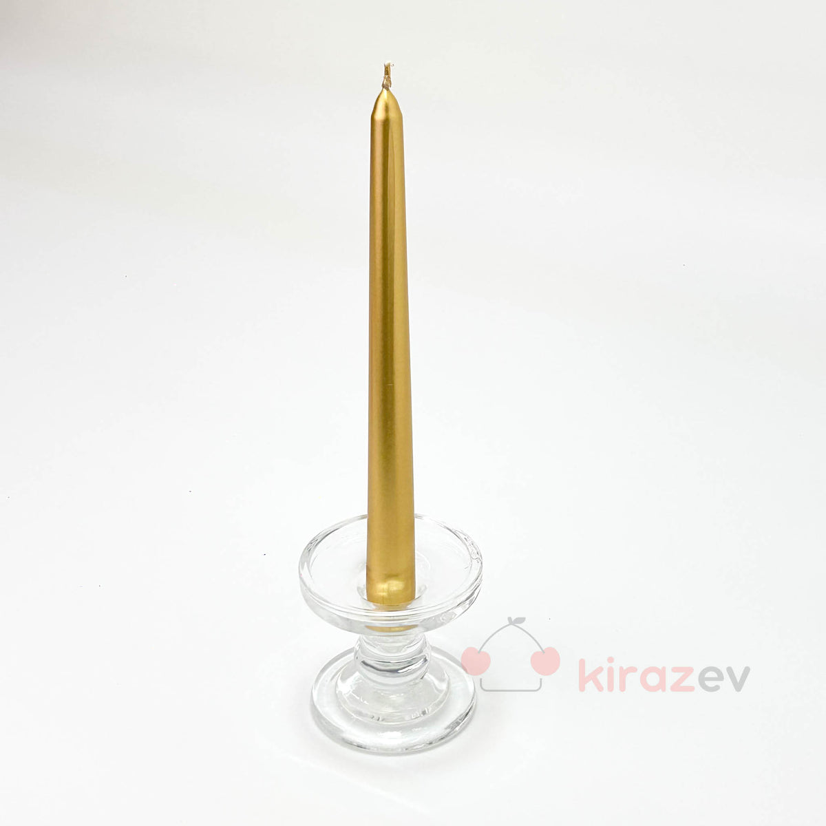 Minimal Şeffaf Cam Şamdan