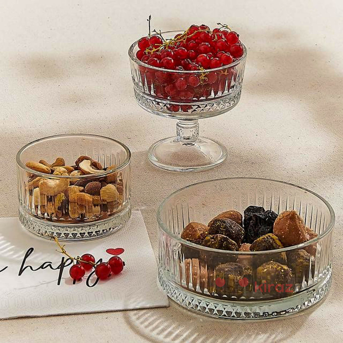 Paşabahçe Elysia 4’lü Cam Çerezlik Seti 230 cc