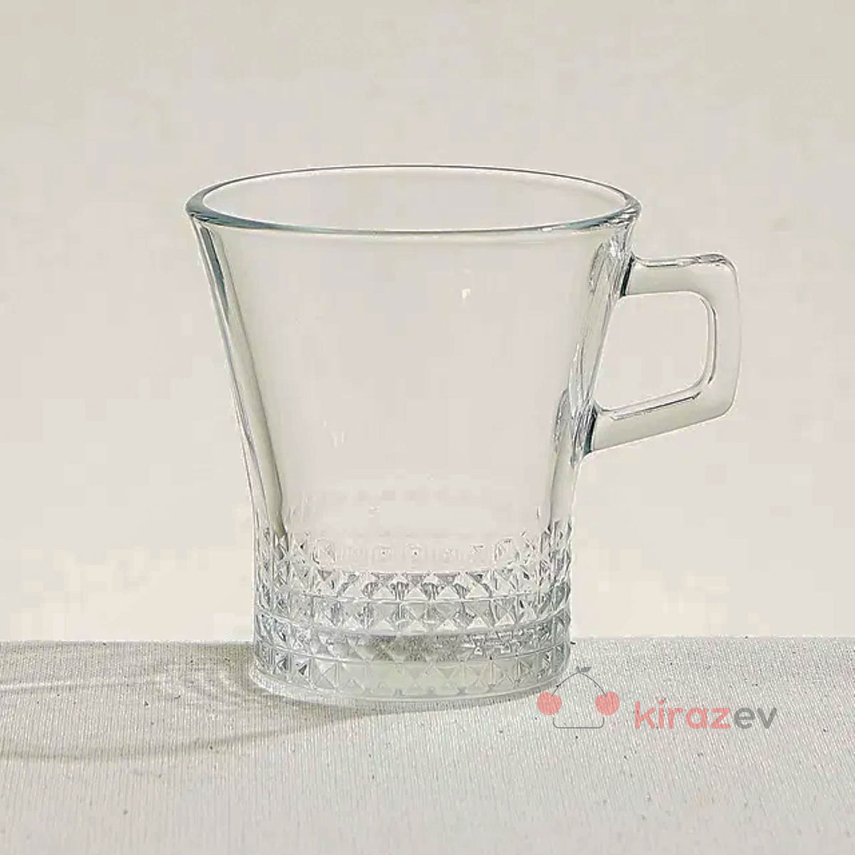 Paşabahçe Kuvars Kupa – 6'lı Cam Çay Bardağı - Kiraz Ev