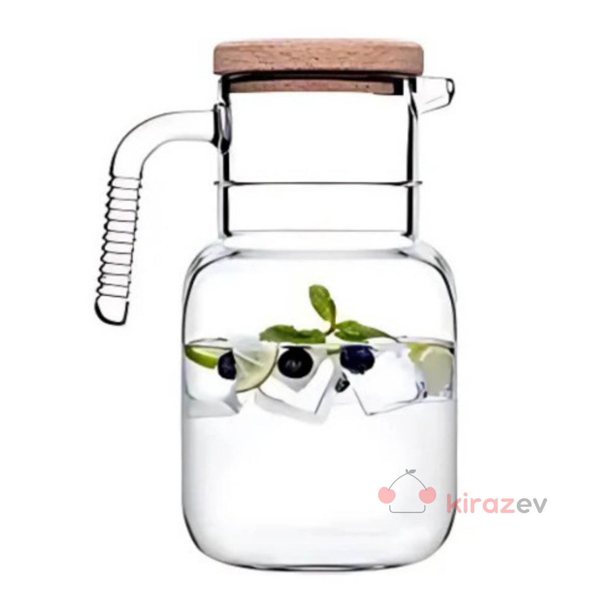 Paşabahçe Hoop Mantar Kapaklı Cam Sürahi