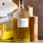 Perotti Cam Yağlık Şişe – Çift Başlıklı Etiketli 1000 ml