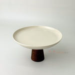 Porselen Ayaklı Pasta Stantı Sunumluk Küçük