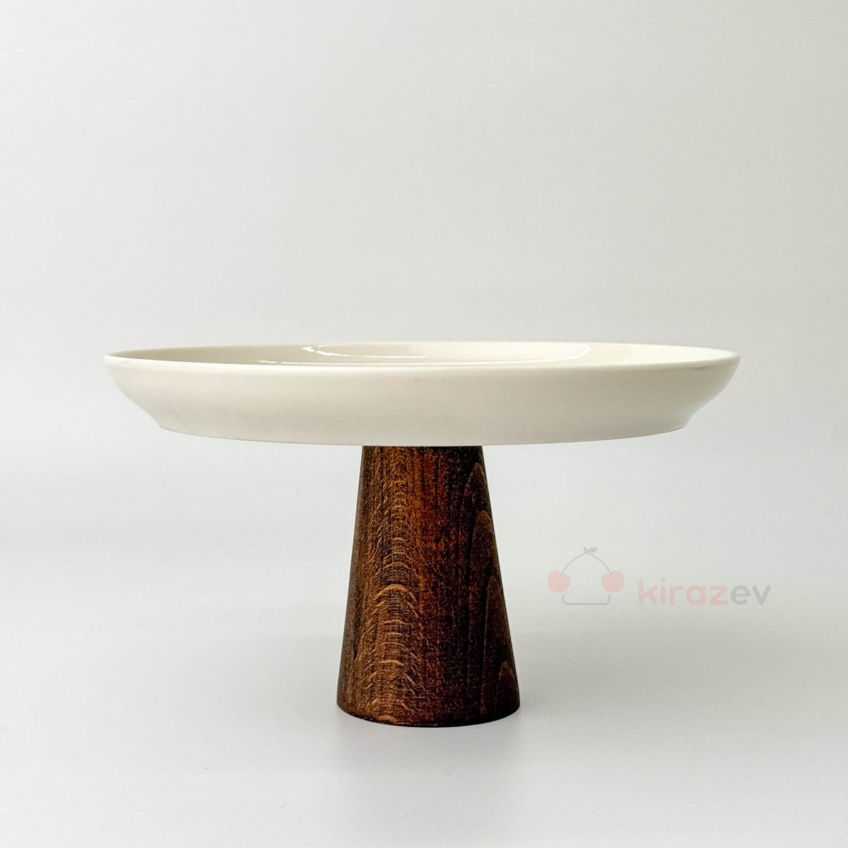 Porselen Ayaklı Pasta Stantı Sunumluk Küçük