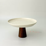 Porselen Ayaklı Pasta Stantı Sunumluk Küçük