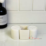 Porselen Tuzluk Seti – 3 Parça Minimal Tasarım