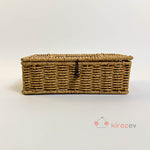 Rattan Dikdörtgen Kapaklı Peçetelik