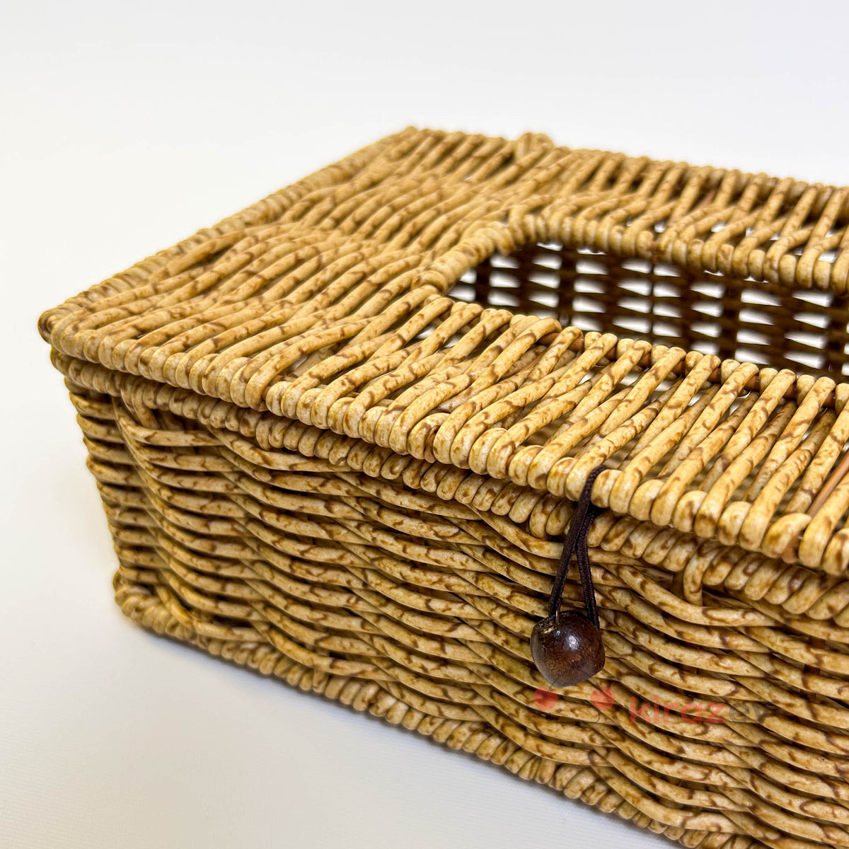 Rattan Dikdörtgen Kapaklı Peçetelik