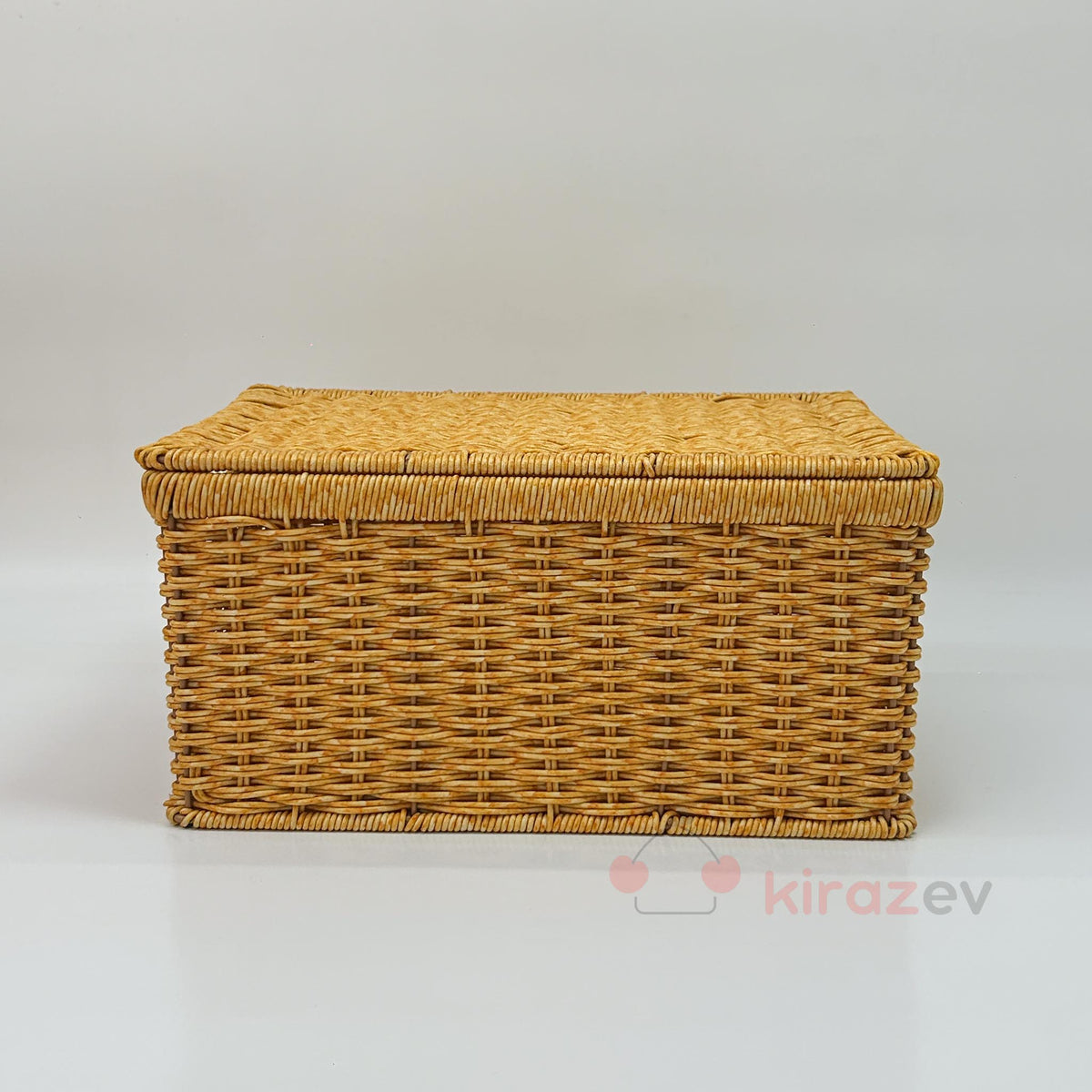 Rattan Açık Ton Saklama Kutu - 3'lü Set
