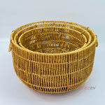 Rattan Kulplu Organizer Sepet Orta Boy