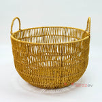 Rattan Kulplu Organizer Sepet Saksı 3'lü Set