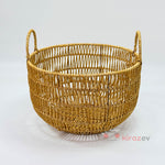 Rattan Kulplu Organizer Sepet Orta Boy