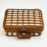 Rattan Piknik Kutusu Krem – Şık ve Kullanışlı Sepet Tasarımı