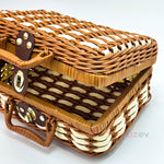 Rattan Piknik Kutusu Krem – Şık ve Kullanışlı Sepet Tasarımı