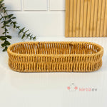 Rattan Uzun Organizer Sepet 25×9 cm