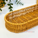 Rattan Uzun Organizer Sepet 31 × 12 cm