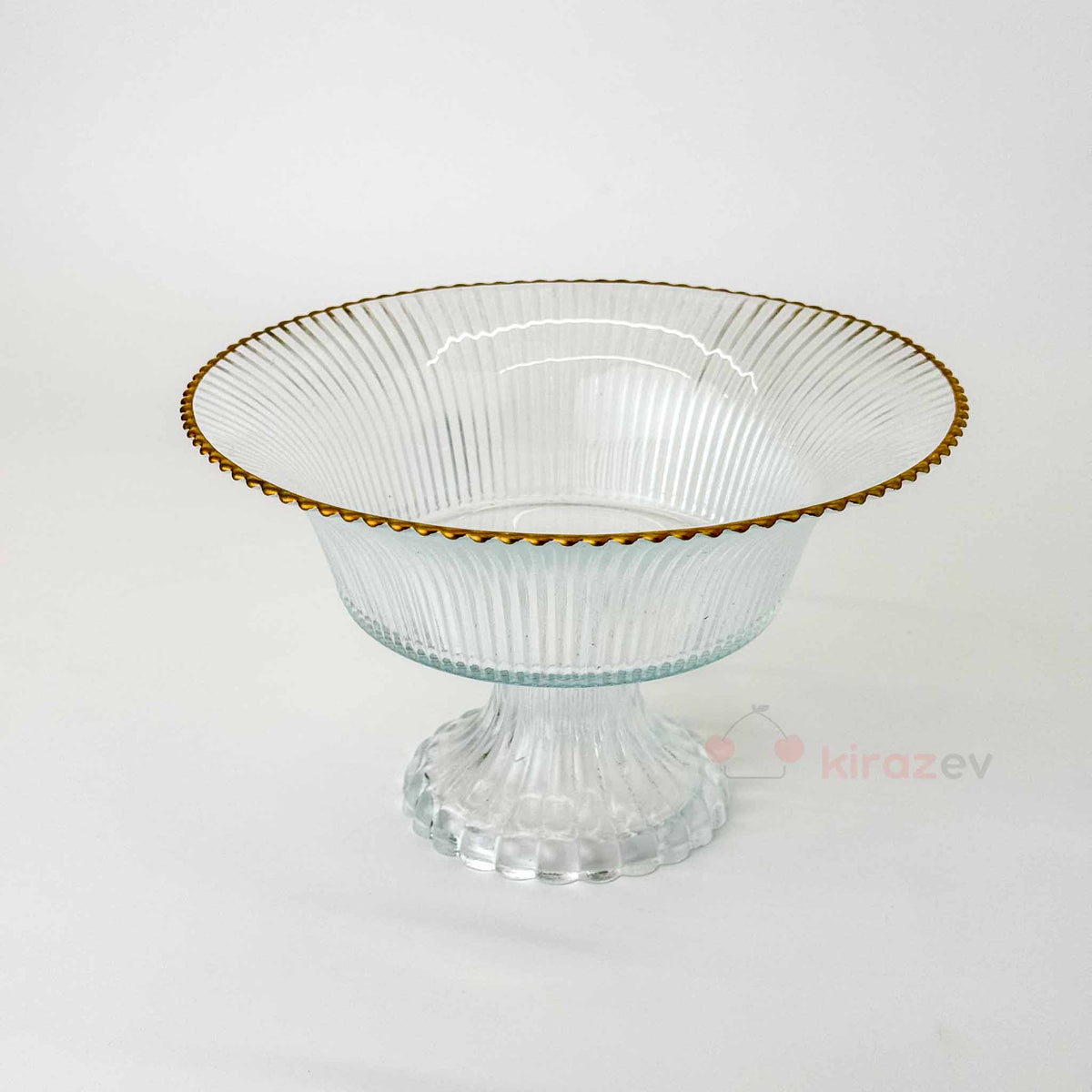 Rays Yaldızlı Ayaklı Servis Kase